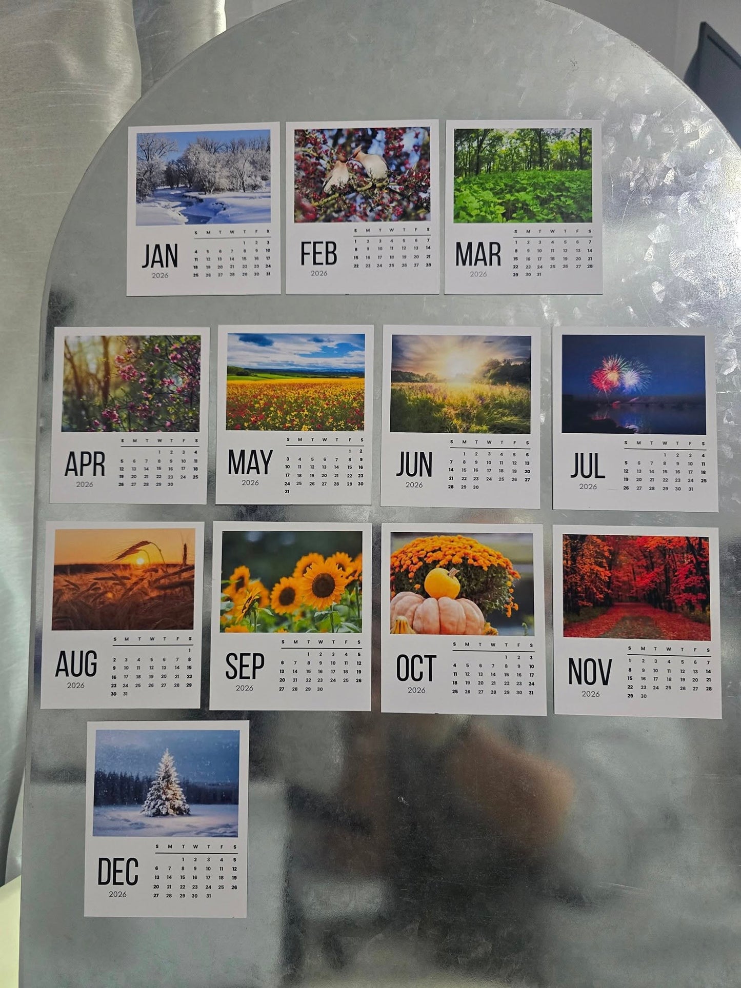 3.5x5" calendar magnets