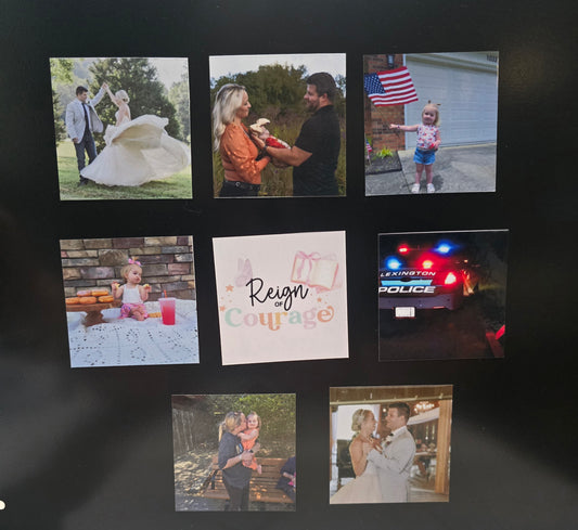 2.5" x 2.5" custom photo magnet