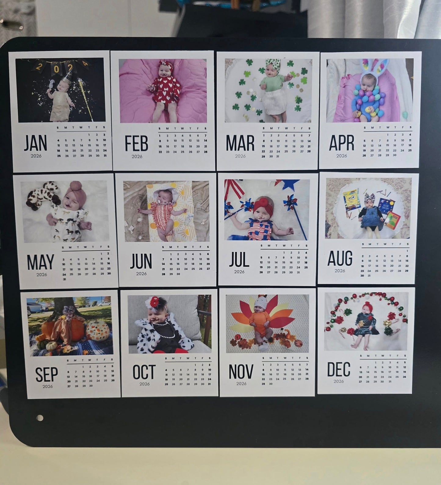 2x3" wallet calendar magnet