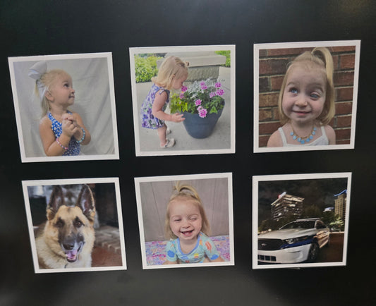 2.5" x 2.5" custom photo magnet